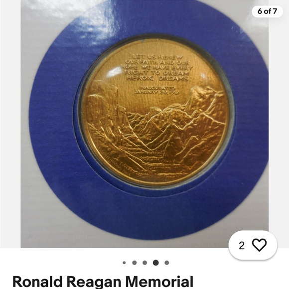Ronald Reagan Memorial Commemorative Folder - Picture 6 of 7